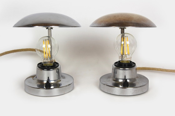 Image 1 of 2x Napako Chrome Table Lamps