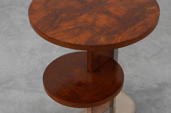 Image 1 of Table d'appoint moderniste Art déco à deux niveaux, France vers 1925