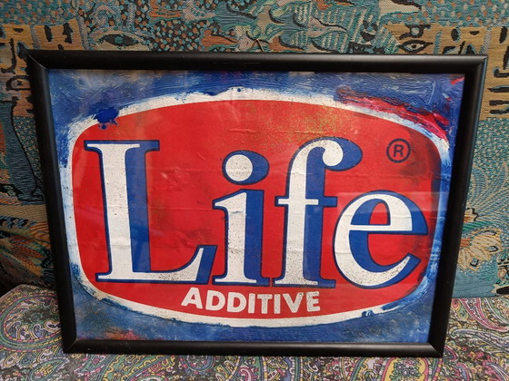 Ingelijst kunstwerk "Life ADDITIVE", Schilderijen & Tekeningen, Hout, Anders, Rood, Pop Art (foto 7 van 9)