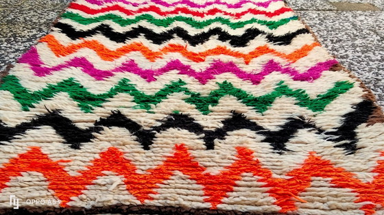 Image 1 of Handgeknoopt Berber kleed wol 214x91cm