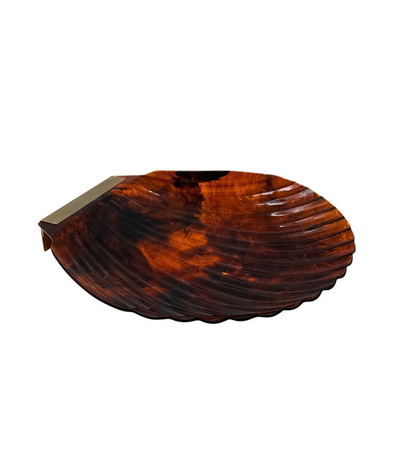 Image 1 of Centrotavola a forma di conchiglia Hollywood Regency, Italia, anni '70