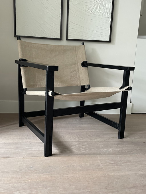 Chaise safari des années 70 de Van Hyllinge Furniture