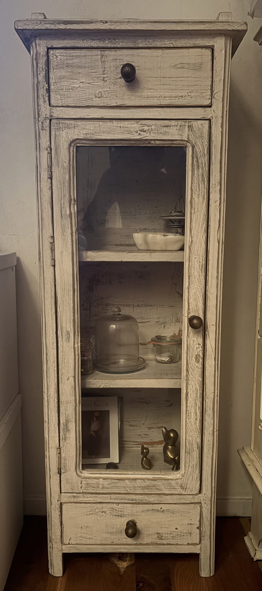 Schattig Vitrinekastje – vitrinekasten, Glass, Wood