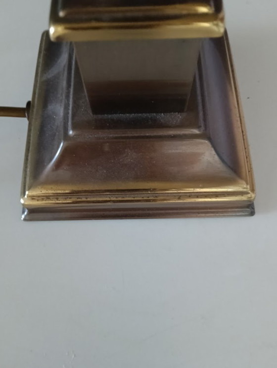 Vintage Herda Kolom Tafellamp – Hollywood Regency – 56 cm – Uitstekende Staat – Tafellampen, Brass (photo 5 of 12)