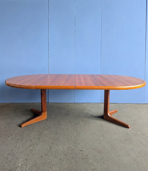 Table de salle à manger extensible vintage en teck danois - Glostrup – eettafels, Wood
