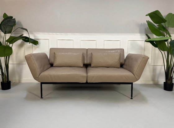 Image 1 of Brühl Roro Soft Sofa juego de cuero sofá cama pieza de exposición