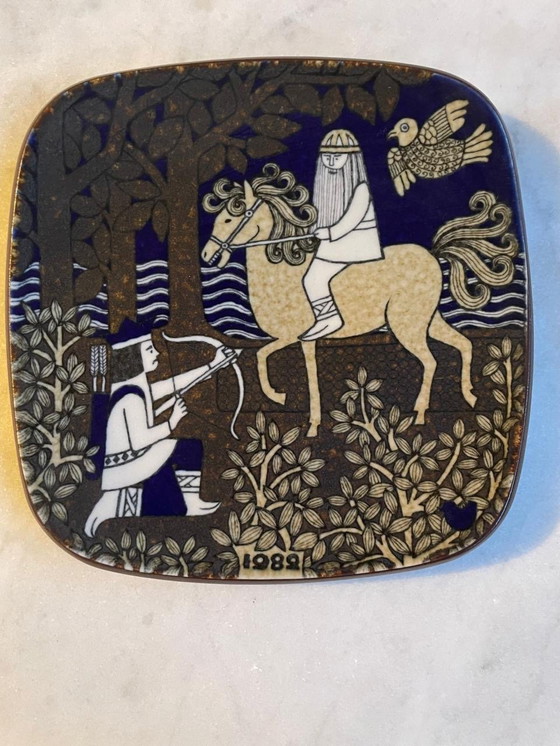 Image 1 of Arabia Kalevala Wall Plates Finlandia 1977-1999