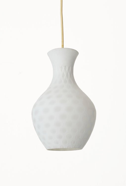 Peill & Putzler vintage fifties glass pendant lamp