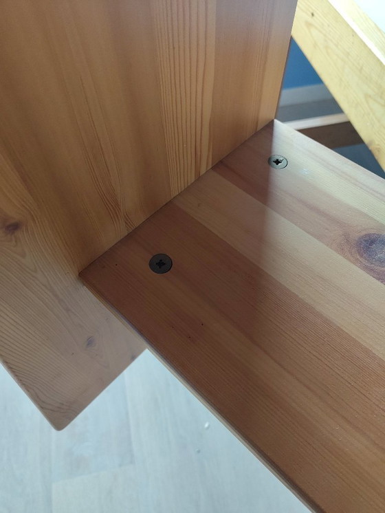 Image 1 of Bureau en pin avec plateau en stratifié haute pression