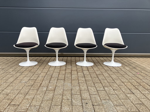 4x chaises Tulip originales de Knoll par Eero Saarinen