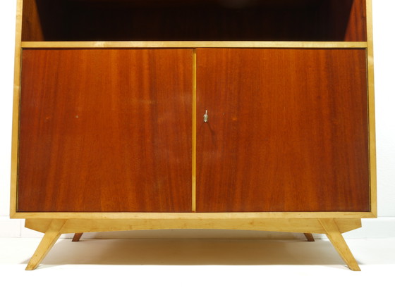 Image 1 of Highboard Vintage des années 60 - Vitrine de salon Mid Century - Made in Germany