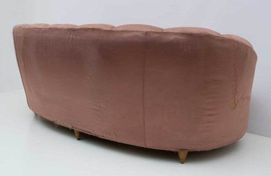 Image 1 of Gio Ponti Sofá curvo italiano moderno de mediados de siglo "Casa e Giardino" 1936