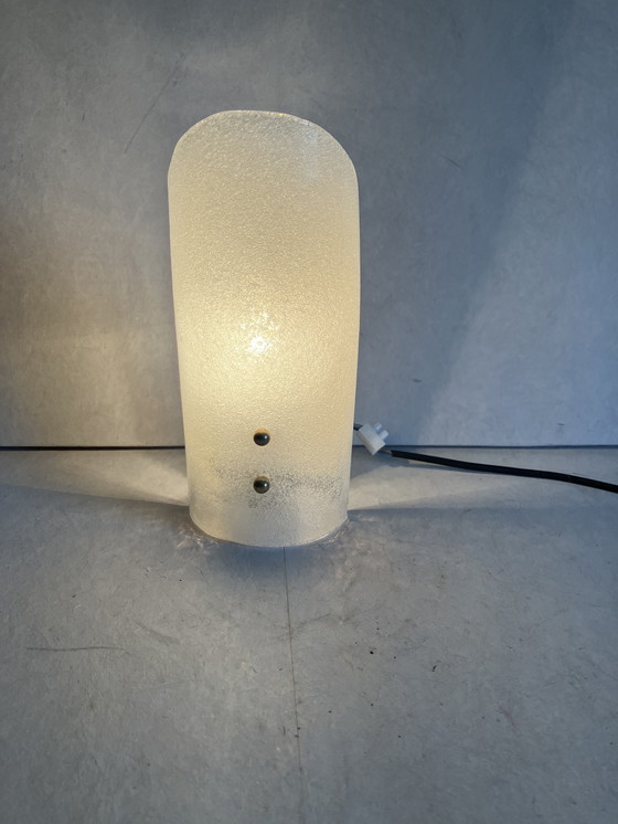 Image 1 of Lampada da parete in vetro ghiaccio vintage J.T.Kalmar Austria 1960