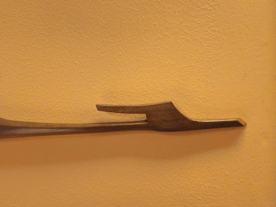 Image 1 of Decoración de pared escandinava de teca con pájaros