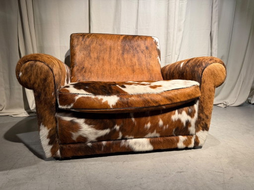 Baxter Cowhide Loveseat