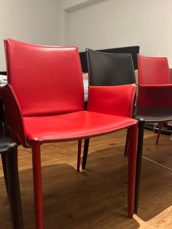 Image 1 of 4x Bontempi Linda red black set 