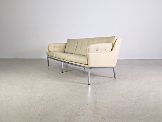 Image 1 of Original Roland Rainer Leder Sofa Couch WK Wohnen Wien 1980