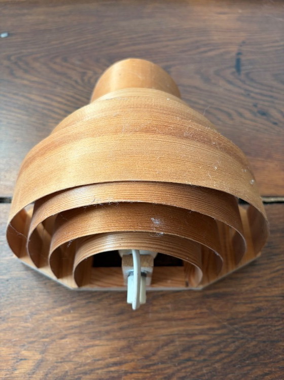 Image 1 of Translandia DK – Set of 6 Pine Veneer Wall Lamps, Denmark 1960s/70s