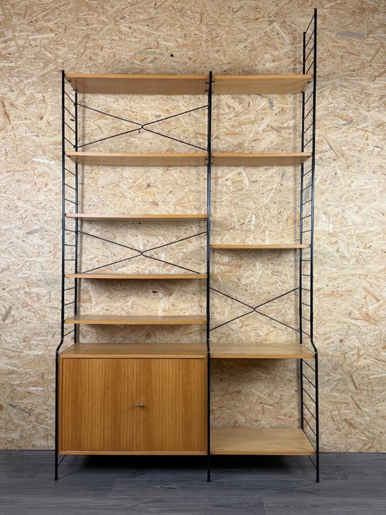 Jaren 60 70 Essen Wandrek Wall Unit Van WHB Duitsland Mid Century – Metal, Wood (photo 2 of 18)