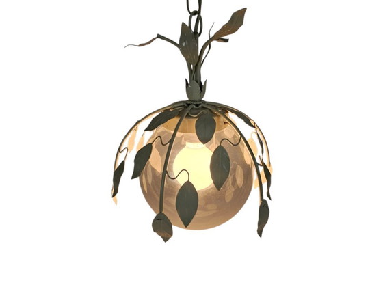 Image 1 of BHS lighting - Made in England - hanglamp - model 9297 - glas - metaal - 2000