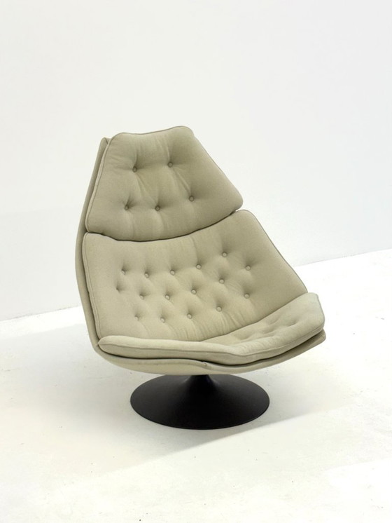 Image 1 of Artifort F588 loungestoel met hocker door Geoffrey Harcourt