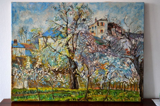 Impressionist Style Painting Reproduction of Pissarro