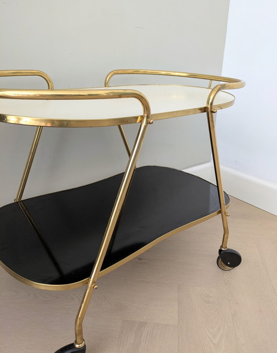 Image 1 of Vintage, midcentury serving trolley, trolley, bar cart 