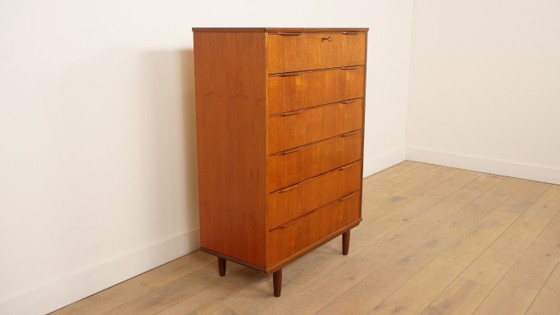 Image 1 of Vintage ladekast | Teak | 6 lades | 121 cm