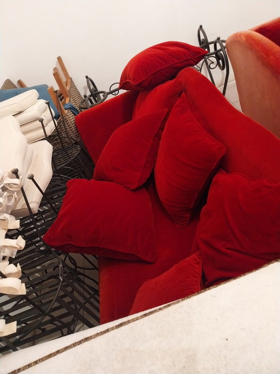 Set Zona Salotto Postmoderna BRETZ Gaudi Velluto Rosso (240cm & 207cm) (photo 2 of 5)