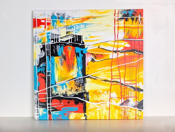 Image 1 of Original Kim Dieu acrylic painting, modern wall art, Inspire Art, 85x85