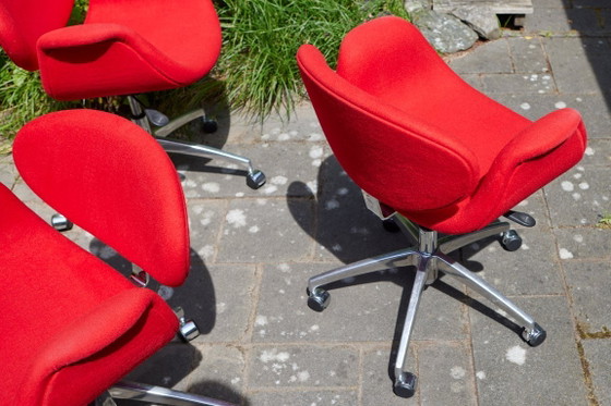 Image 1 of 4x Little Tulip Artifort – bureau/vergader draaistoelen