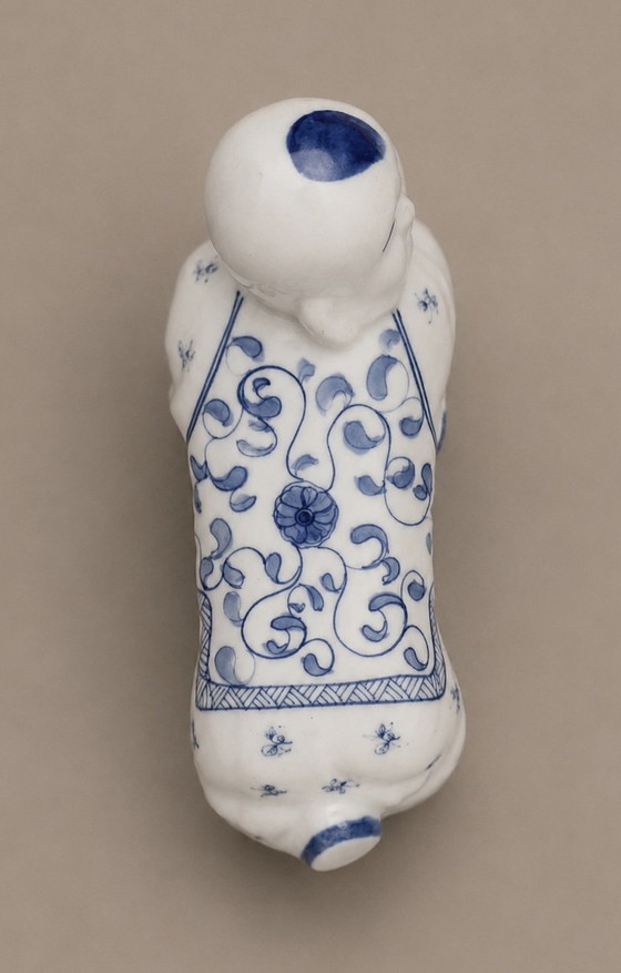 Rare Pair of Opium Pillows in Genuine Porcelain – Symmetrical Collector's Duo – Decorative Objects (photo 5 of 7)