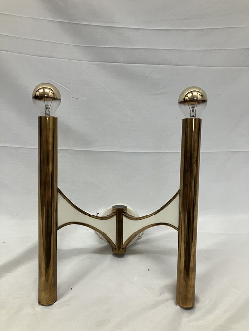 Lámpara de pared vintage Gaetano Sciolari para Sciolari Roma 1960