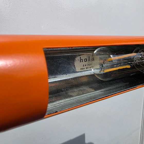 Image 1 of Vintage Hala Desk Lamp Orange 60s-70s