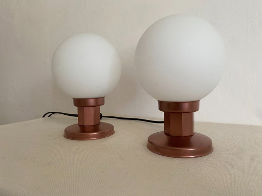 Pair of Vintage KAJ Space Age Table Lamps, Yugoslavia, 1970s
