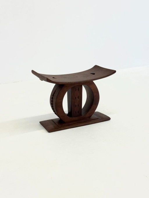 Ghanaian Ahanti African Wooden Stool