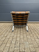 Fauteuil lounge Arne Norell Ari, cuir Camel Cognac, état neuf !