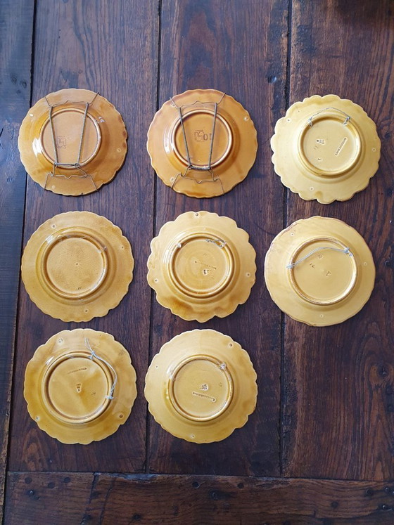 Image 1 of Otto piatti da dessert Sarreguemines da appendere.