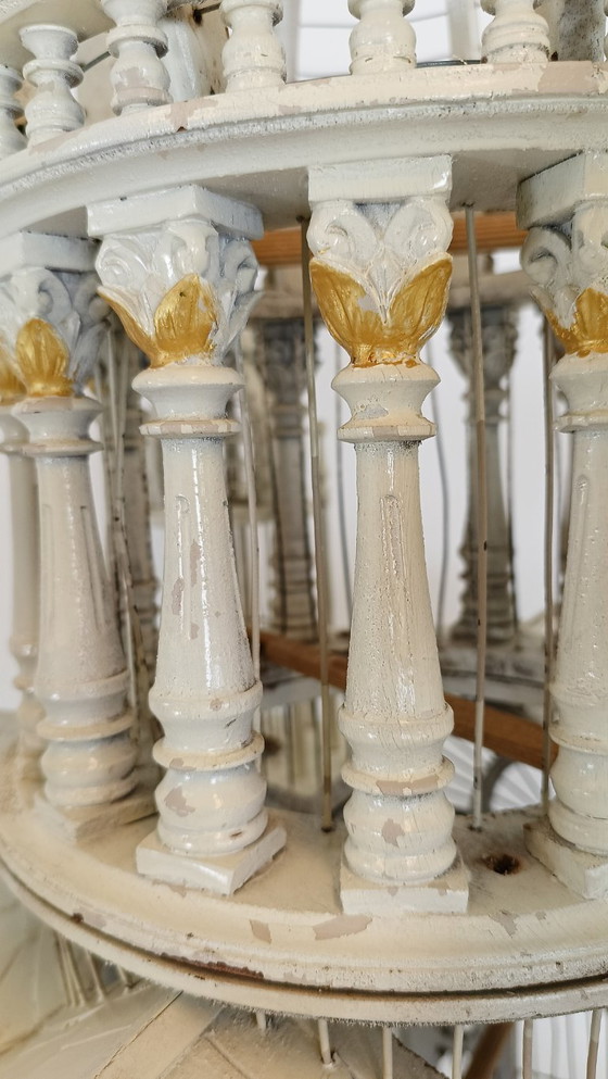 Image 1 of Jaula de pájaros victoriana francesa de mediados de siglo