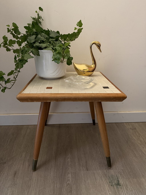 Tavolino quadrato di metà secolo anni '60/'70