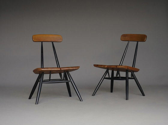Image 1 of Pirkka Lounge Chairs by Ilmari Tapiovaara for Laukaan Puu. Set of 2