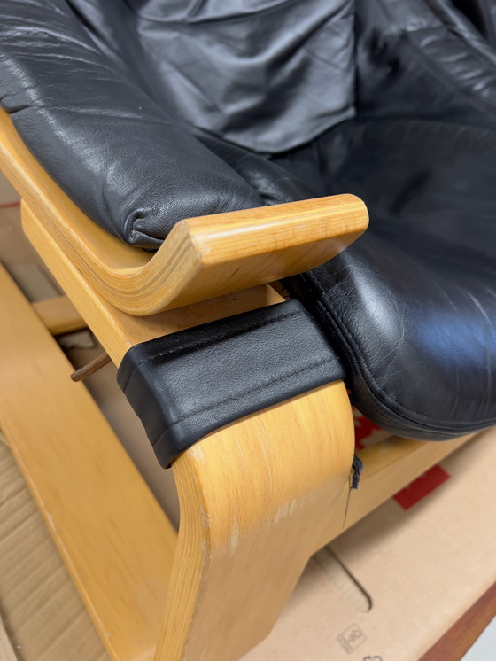 Image 1 of Zweedse Kroken Loungestoelen & Ottoman van Åke Fribyter voor Nelo, 1970