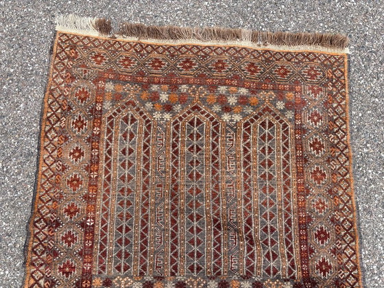 Handgeweven Turkmeens wollen tapijt – Vloerkleden en tapijten, Wool (photo 6 of 12)