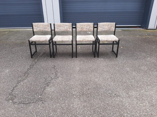 Brutalist Stoelen In Stijl Van De Coene 1970S, Set Van 4