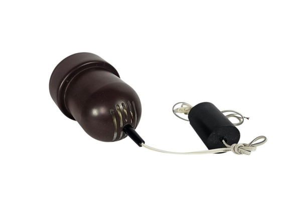 Image 1 of Philips - NWS-Serie - Pendelleuchten (2) - zylindrische Pendelleuchte - braun - 70er Jahre