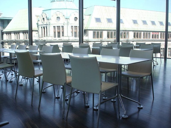 Image 1 of 4x Zanotta Lia eetkamerstoelen ivory