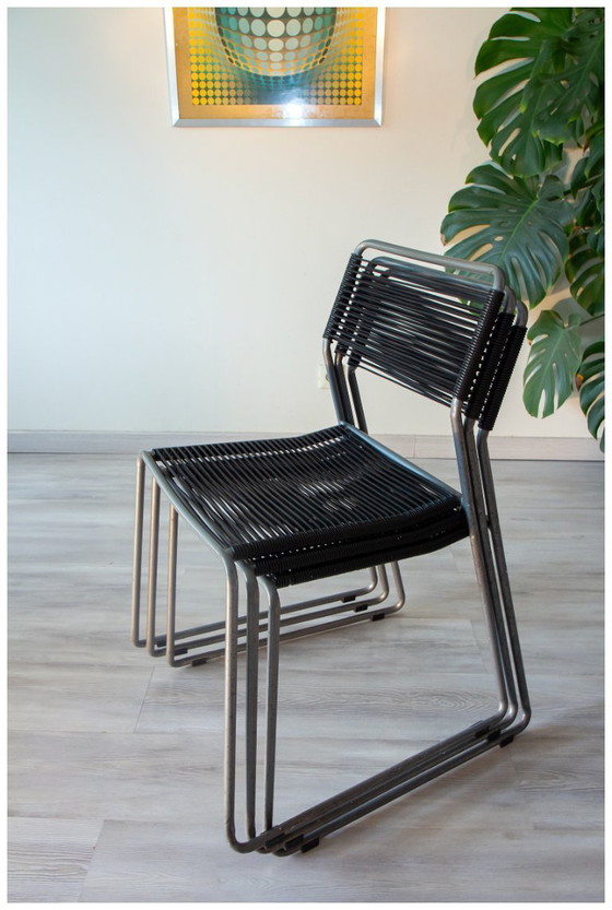 Image 1 of 3 Melker 'spaghetti' stoelen van Lisa Norinder, vintage Ikea jaren 90