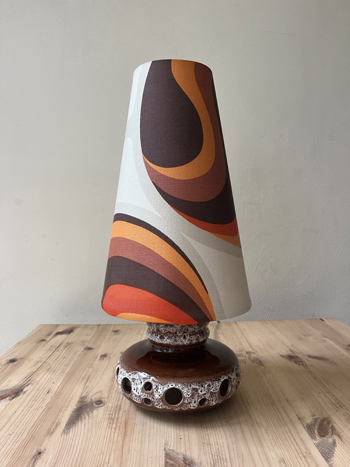 Vintage 70S W-Germany Ceramic Lava Table Light