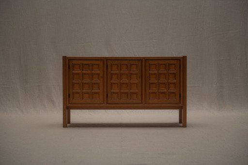 Meuble brutaliste unique en son genre - années 1970