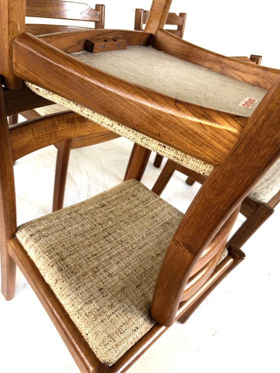 Image 1 of Set of 6 vintage Danish dining chairs, Dyrlund ‘70